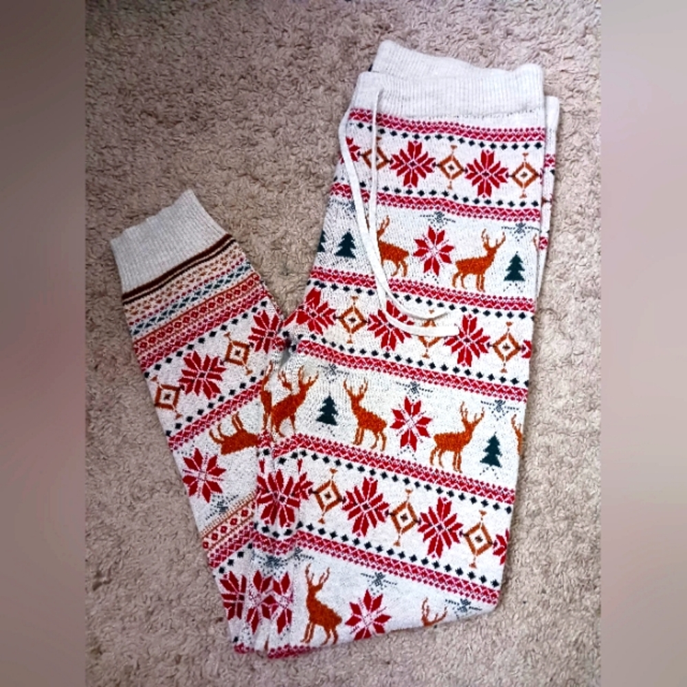 Fair isle leggings